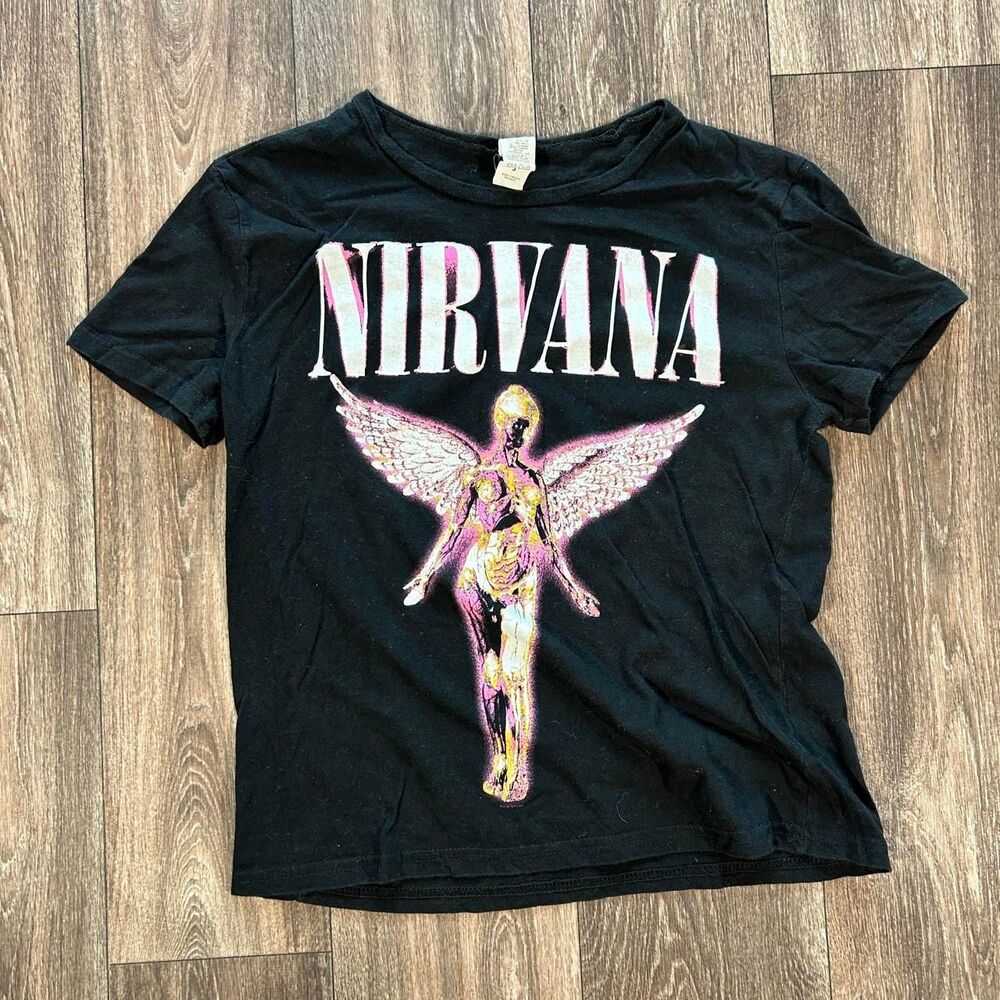 Nirvana black t-shirt S Grunge Emo Layer